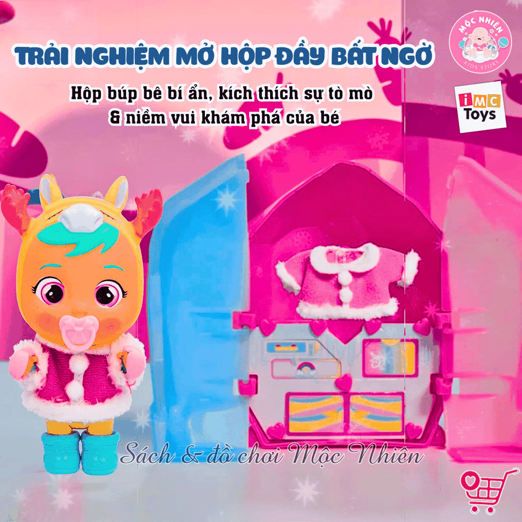 Búp bê Cry Babies Magic Tears Keep Me Warm - IMC Toys