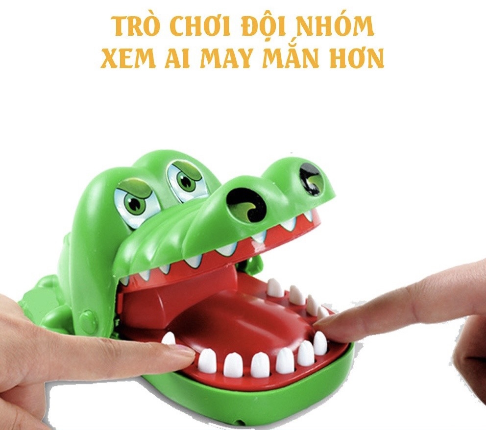 Đồ Chơi Cá Sấu Cắn Tay - Đồ Chơi Khám Răng Giải Trí Vui Nhộn Cho Bé