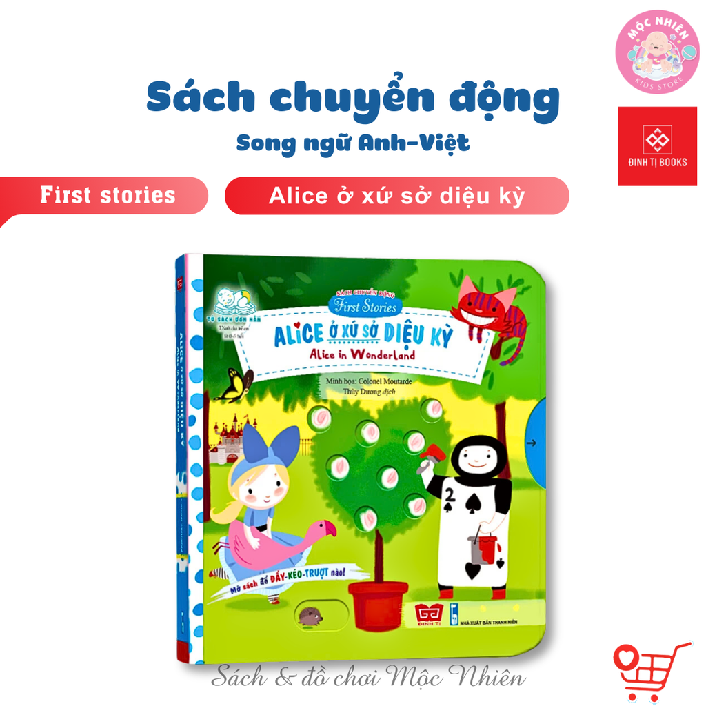 Sách chuyển động - First Stories (tương tác đẩy, trượt, kéo cho trẻ 0 - 6 tuổi) - Đinh Tị Books
