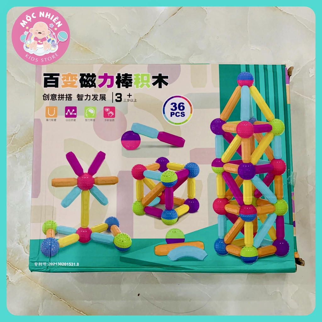 Đồ chơi xếp hình nam châm que Magnetic Sticks