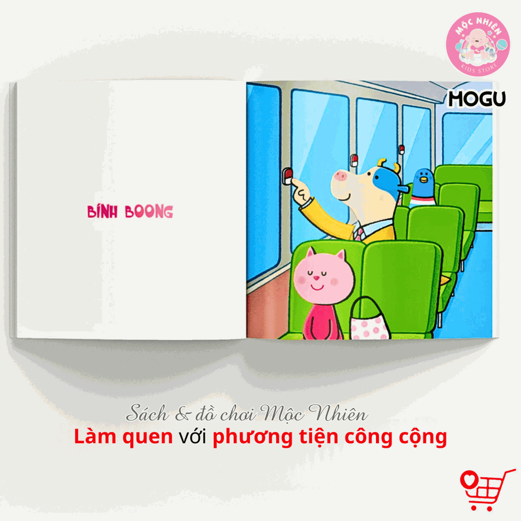 Combo 04 cuốn Sách Truyện Ehon bé 1-2-3 tuổi - Thế giới các loại xe - MOGU
