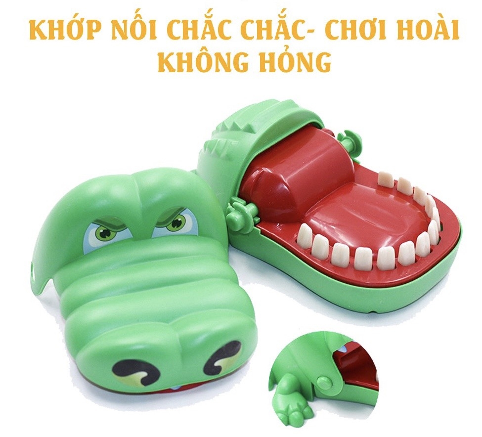 Đồ Chơi Cá Sấu Cắn Tay - Đồ Chơi Khám Răng Giải Trí Vui Nhộn Cho Bé
