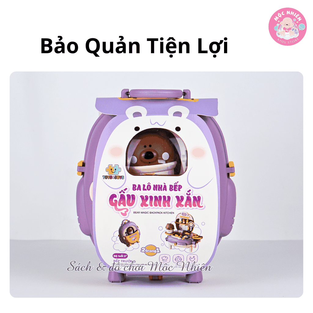 Đồ chơi nhập vai ba lô gấu xinh xắn - Bear Magic Backpack - Cho trẻ từ 3 tuổi - Toys&Joys