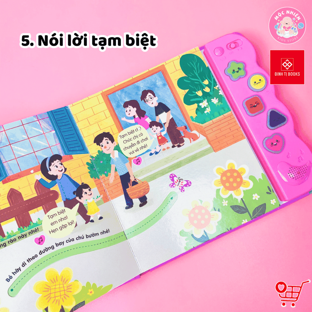 Sách âm thanh - Bé ngoan học lễ phép - Đinh Tị Books