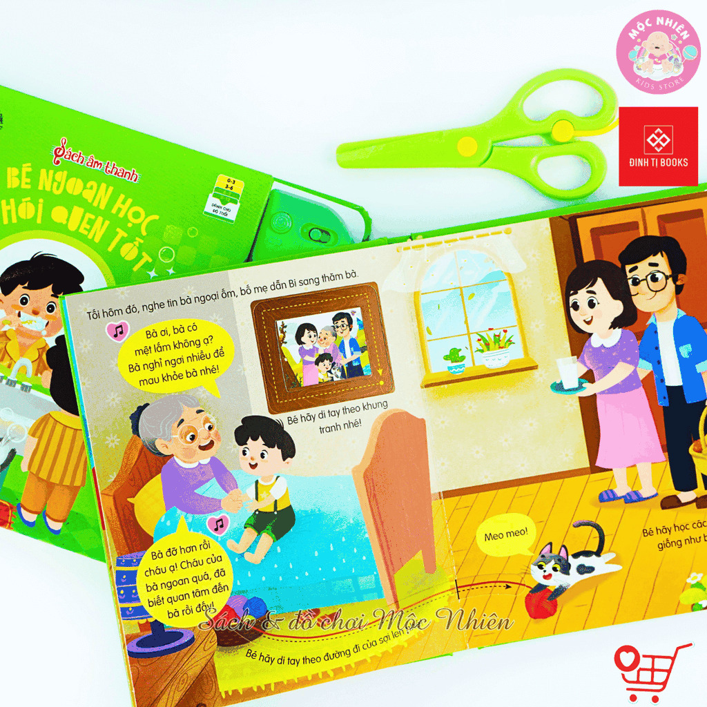 Sách âm thanh - Bé ngoan học thói quen tốt - Đinh Tị Books