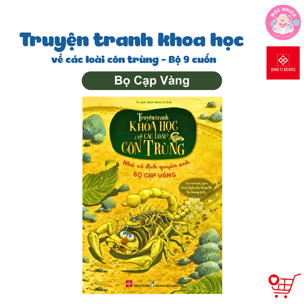 Sách - Truyện tranh khoa học về các loài côn trùng - Đinh Tị Books