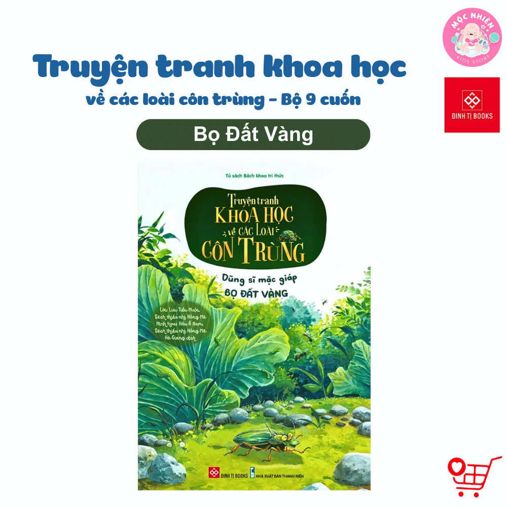 Sách - Truyện tranh khoa học về các loài côn trùng (9 phân loại lẻ cuốn) - Đinh Tị Books