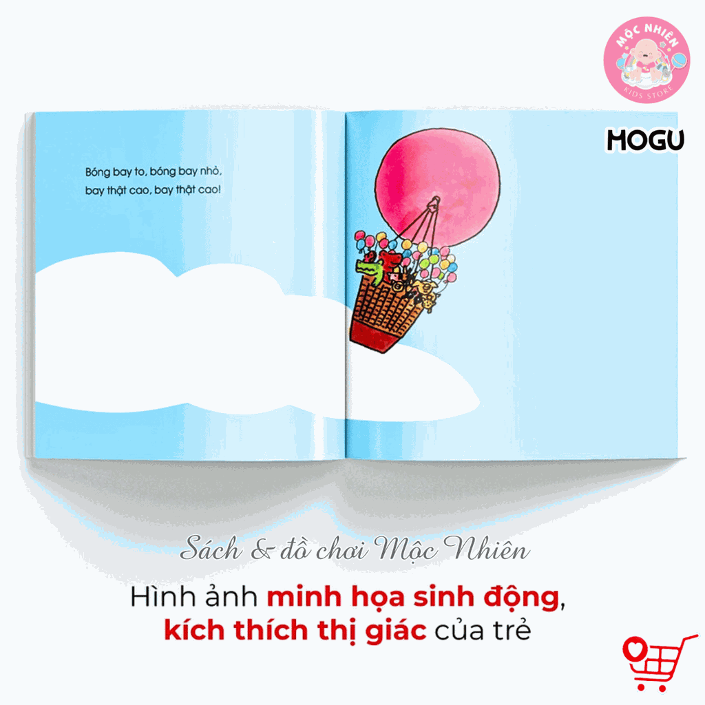 Sách Truyện Ehon cho bé 1-2-3 tuổi - Thế giới động vật quanh bé (0-3 tuổi) - MOGU
