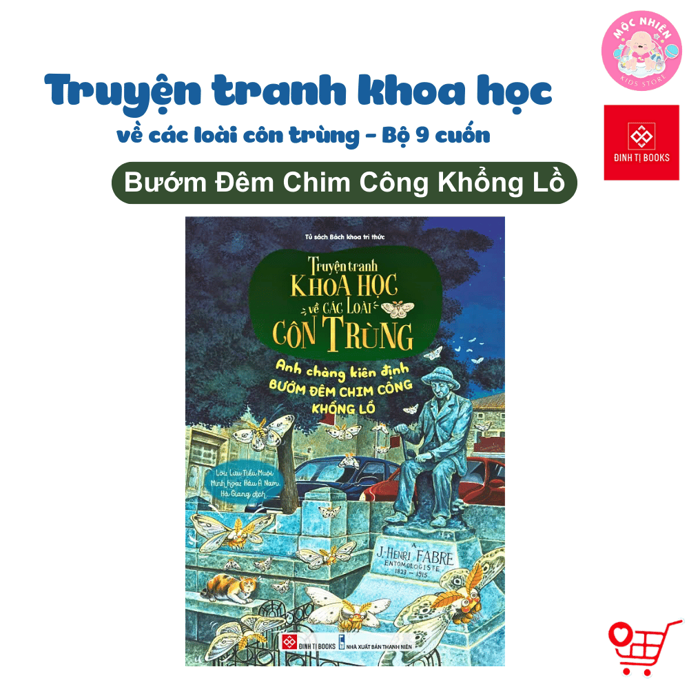 Sách - Truyện tranh khoa học về các loài côn trùng - Đinh Tị Books