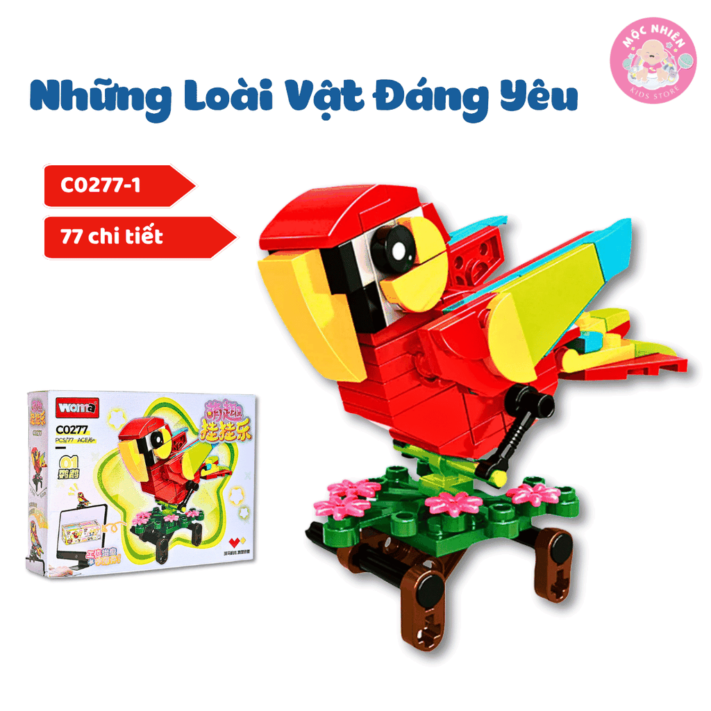 Đồ chơi lắp ráp WOMA C0277 - Những loài vật dễ thương (655 mảnh ghép)