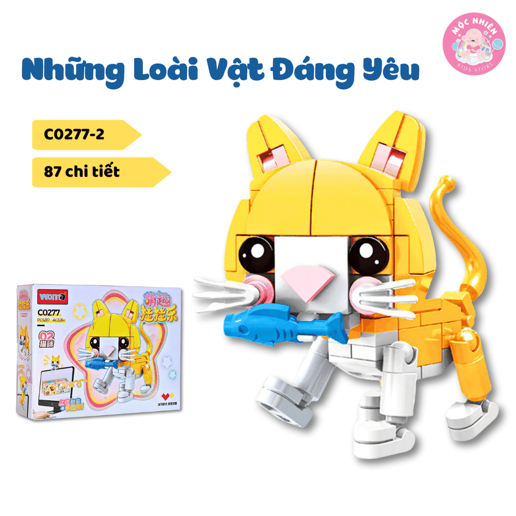 Đồ chơi lắp ráp WOMA C0277 - Những loài vật dễ thương (Hộp lẻ)