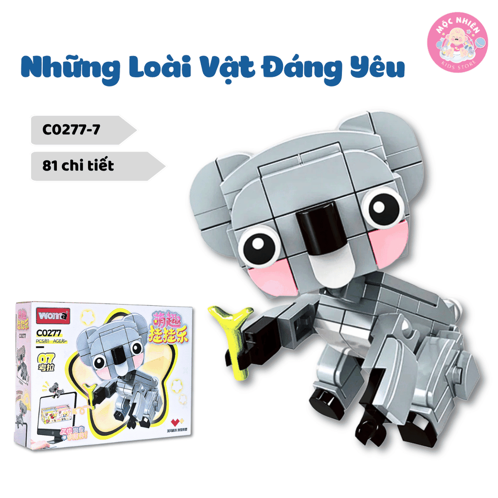 Đồ chơi lắp ráp WOMA C0277 - Những loài vật dễ thương (655 mảnh ghép)