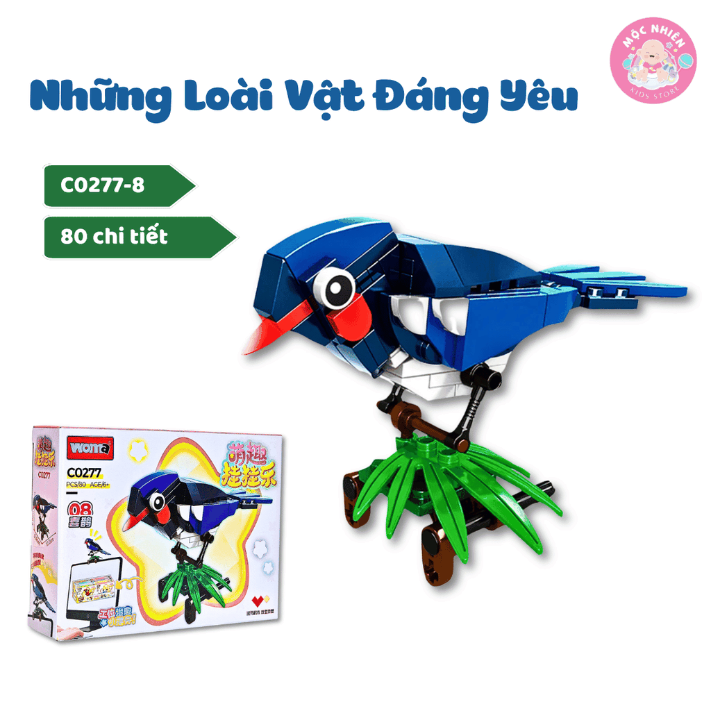 Đồ chơi lắp ráp WOMA C0277 - Những loài vật dễ thương (655 mảnh ghép)