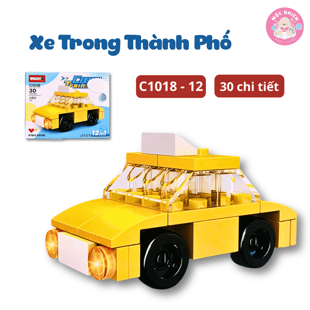 Đồ chơi lắp ráp Woma C1018- Xe trong thành phố (Hộp lẻ)