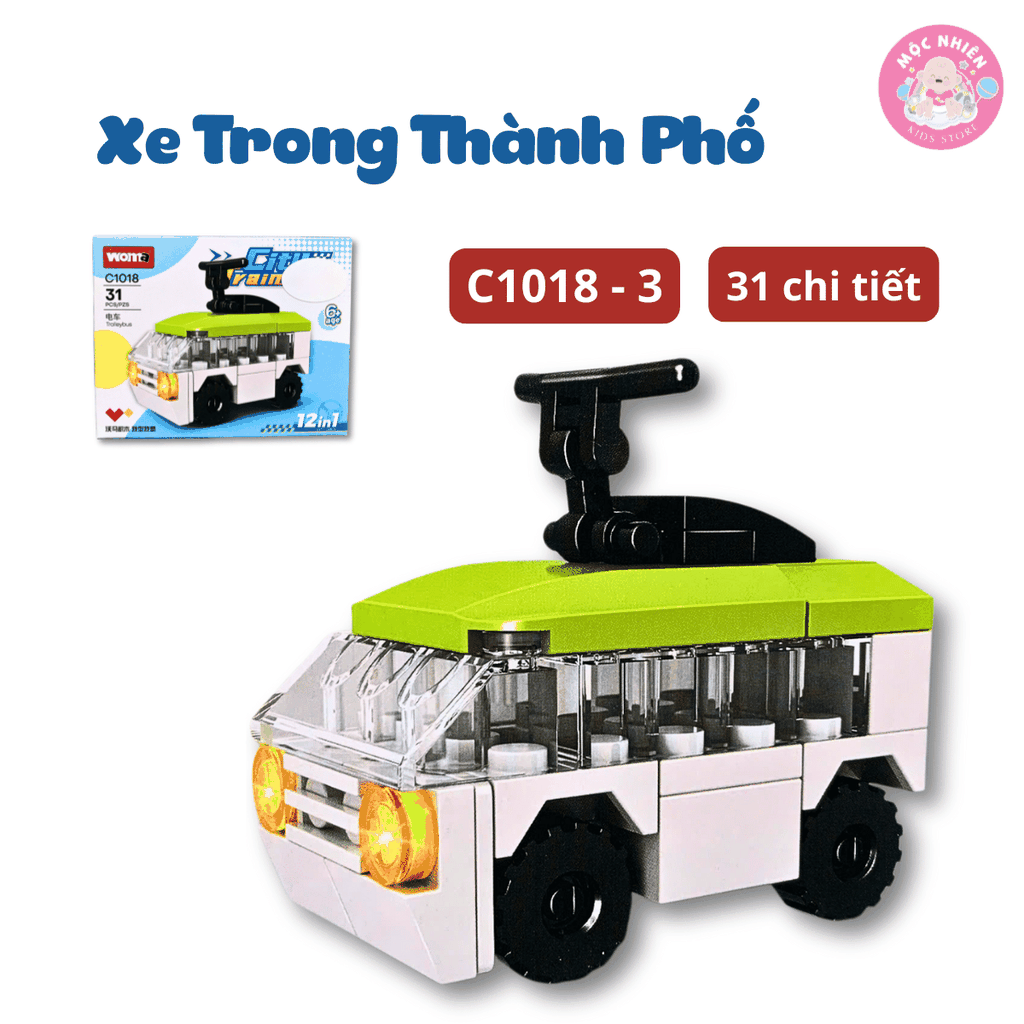 Đồ chơi lắp ráp Woma C1018- Xe trong thành phố (Hộp lẻ)