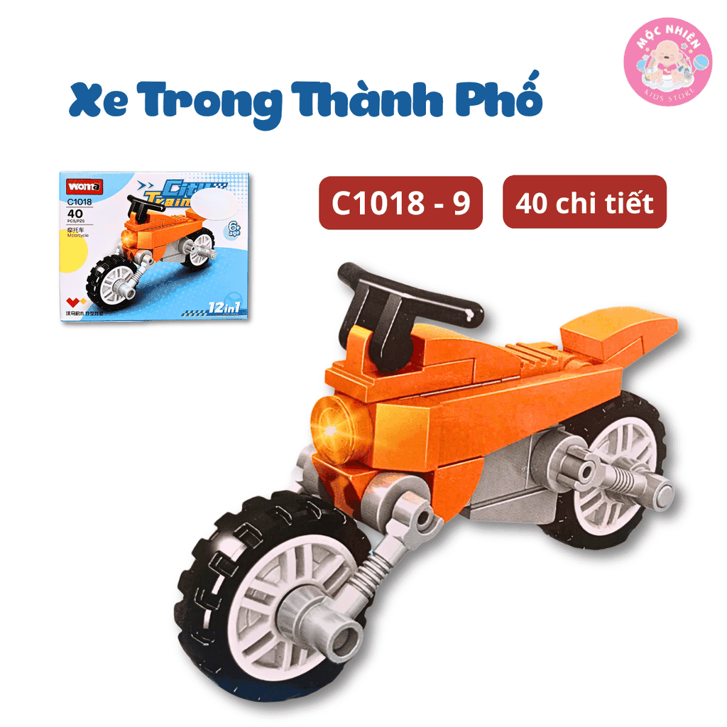 Đồ chơi lắp ráp Woma C1018- Xe trong thành phố (Hộp lẻ)