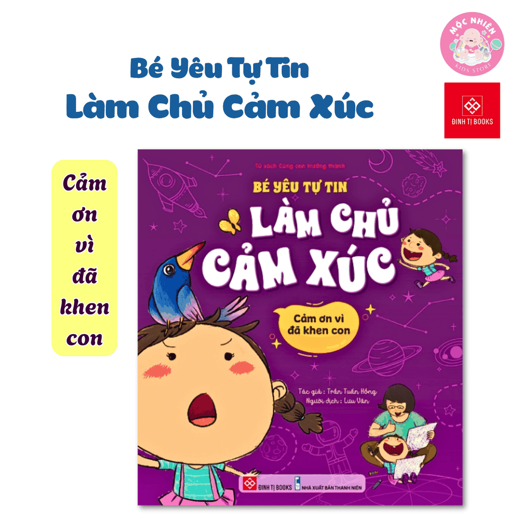 Sách - Bé yêu tự tin làm chủ cảm xúc - Đinh Tị Books (Dành cho trẻ em từ 3-9 tuổi)