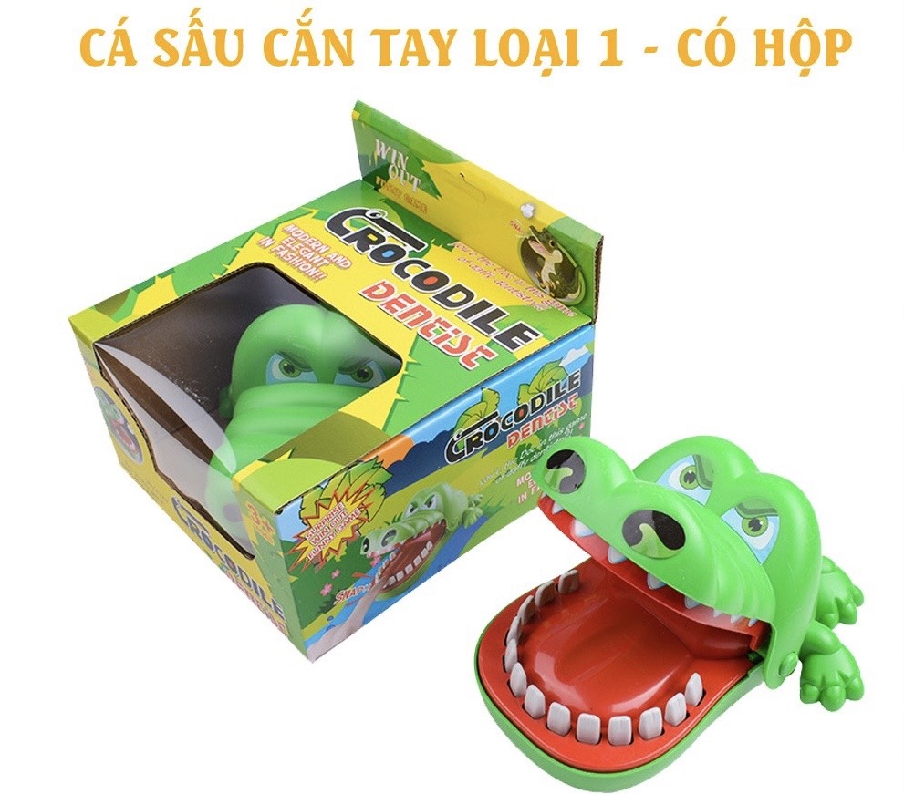 Đồ Chơi Cá Sấu Cắn Tay - Đồ Chơi Khám Răng Giải Trí Vui Nhộn Cho Bé