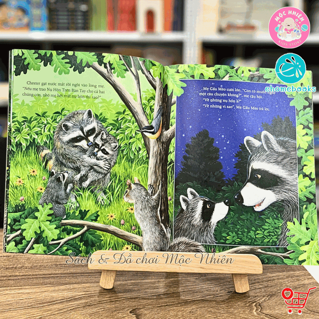 Sách tranh song ngữ - Nụ Hôn Trên Bàn Tay (6 cuốn lẻ tùy chọn) - Ehomebooks