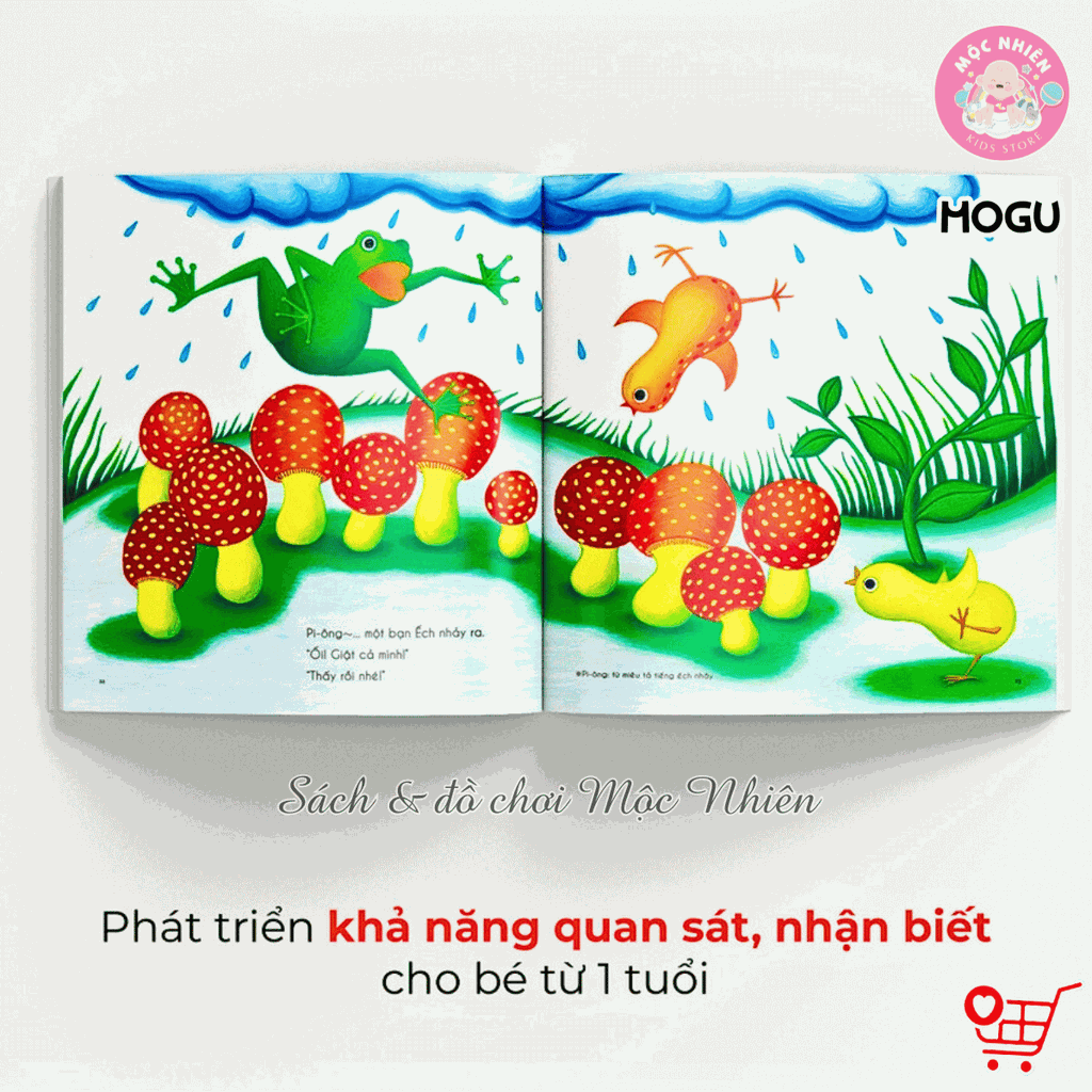 Sách Truyện Ehon cho bé 1-2-3 tuổi - Bé yêu thương gia đình - MOGU