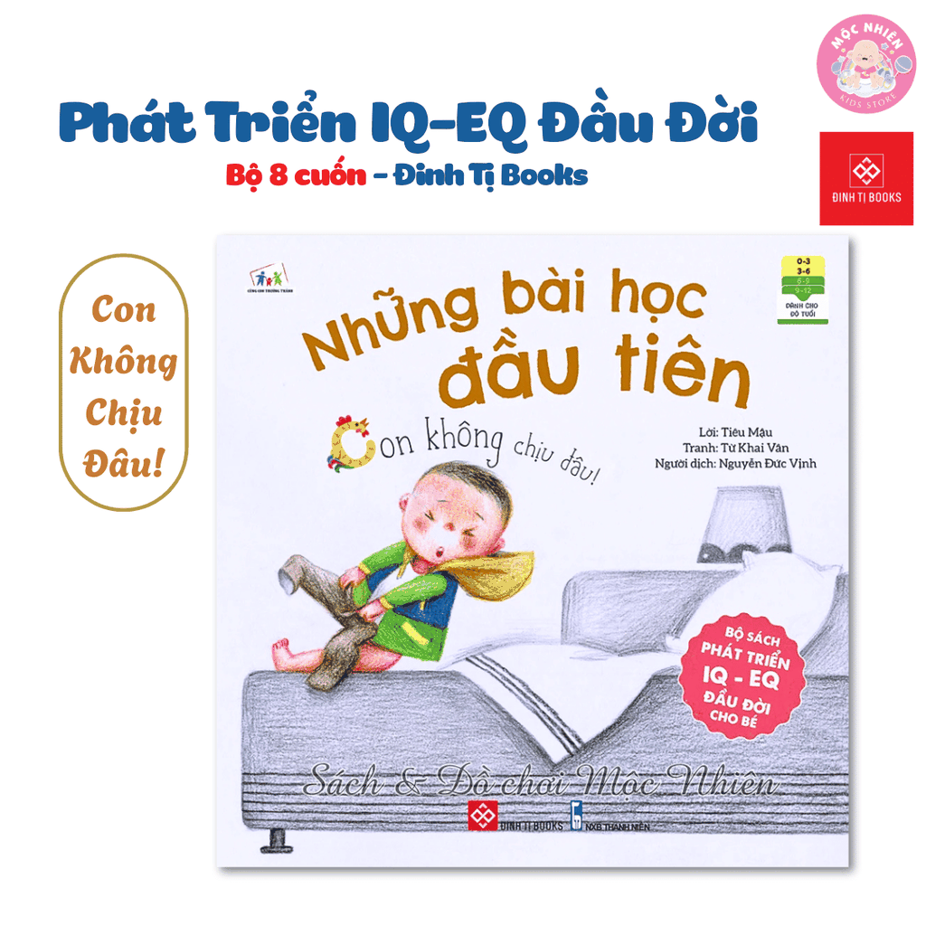 Combo 08 quyển sách - Phát triển IQ - EQ đầu đời cho bé từ 0 - 6 tuổi - Rèn trí thông minh, rèn luyện trí nhớ - Đinh Tị Books