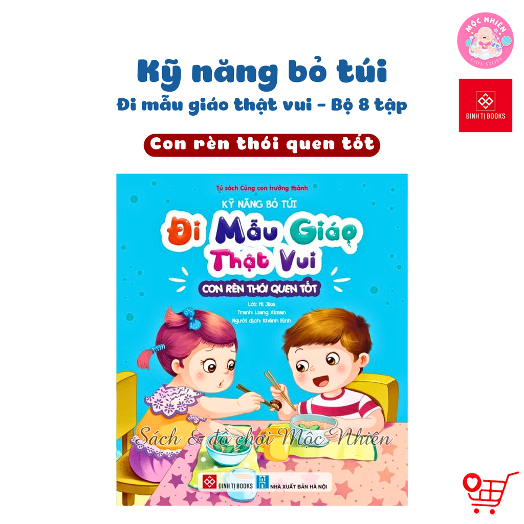 Sách - Kỹ năng bỏ túi, Đi mẫu giáo thật vui - Đinh Tị Books (Lẻ cuốn)