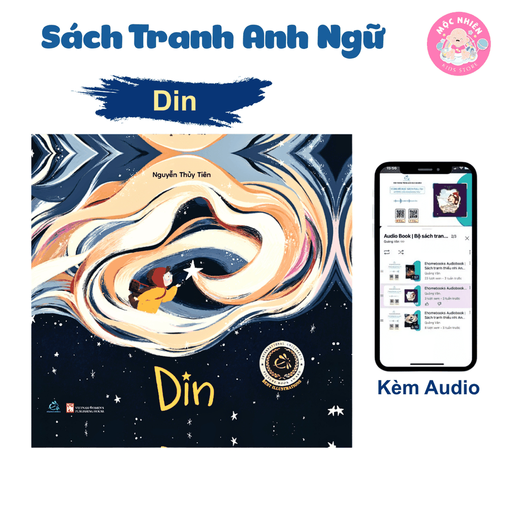 Combo 03 cuốn Sách tranh Anh ngữ - Giải thưởng sách tranh quốc tế Ehomebooks (Nâng niu những ước mơ thơ bé)