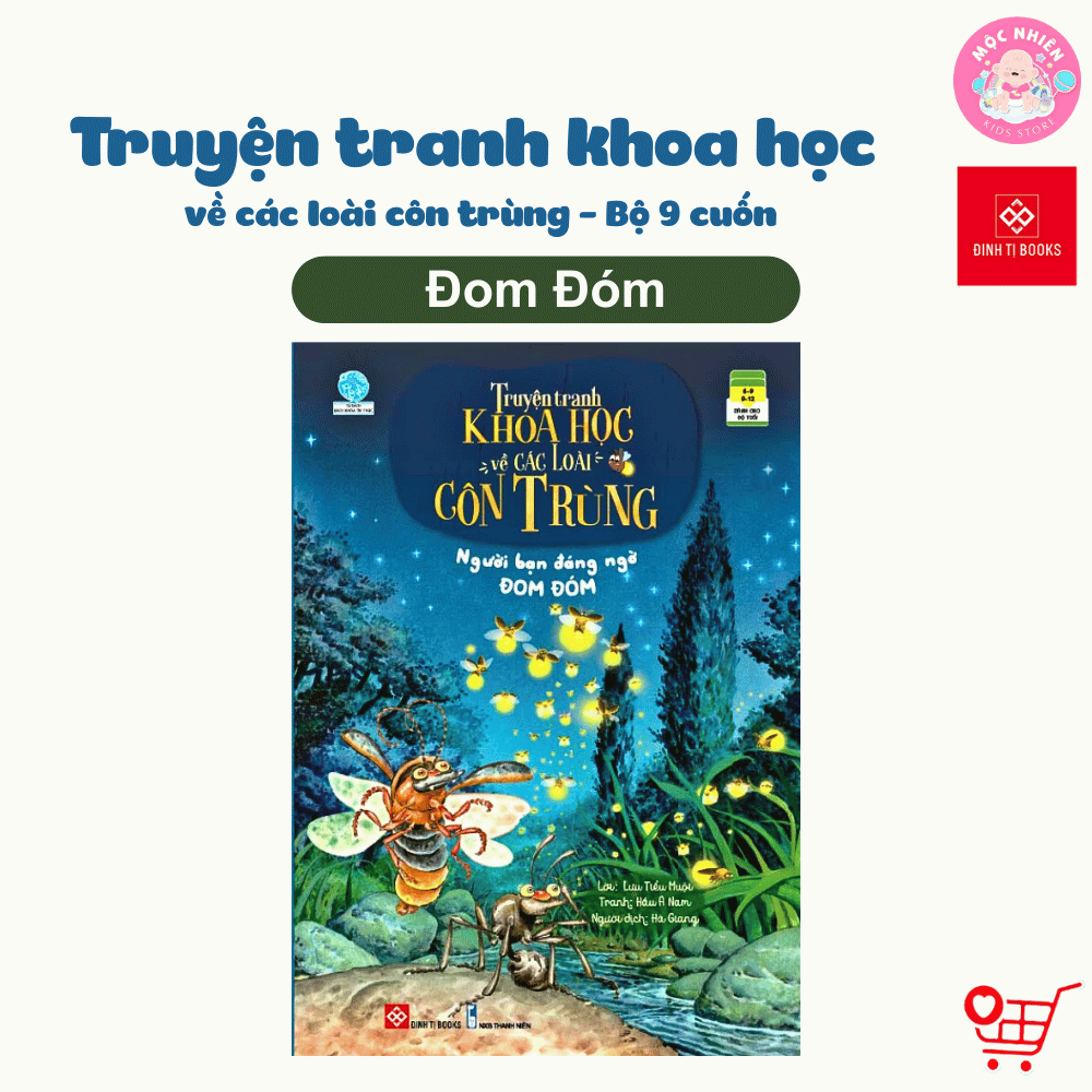 Sách - Truyện tranh khoa học về các loài côn trùng - Đinh Tị Books