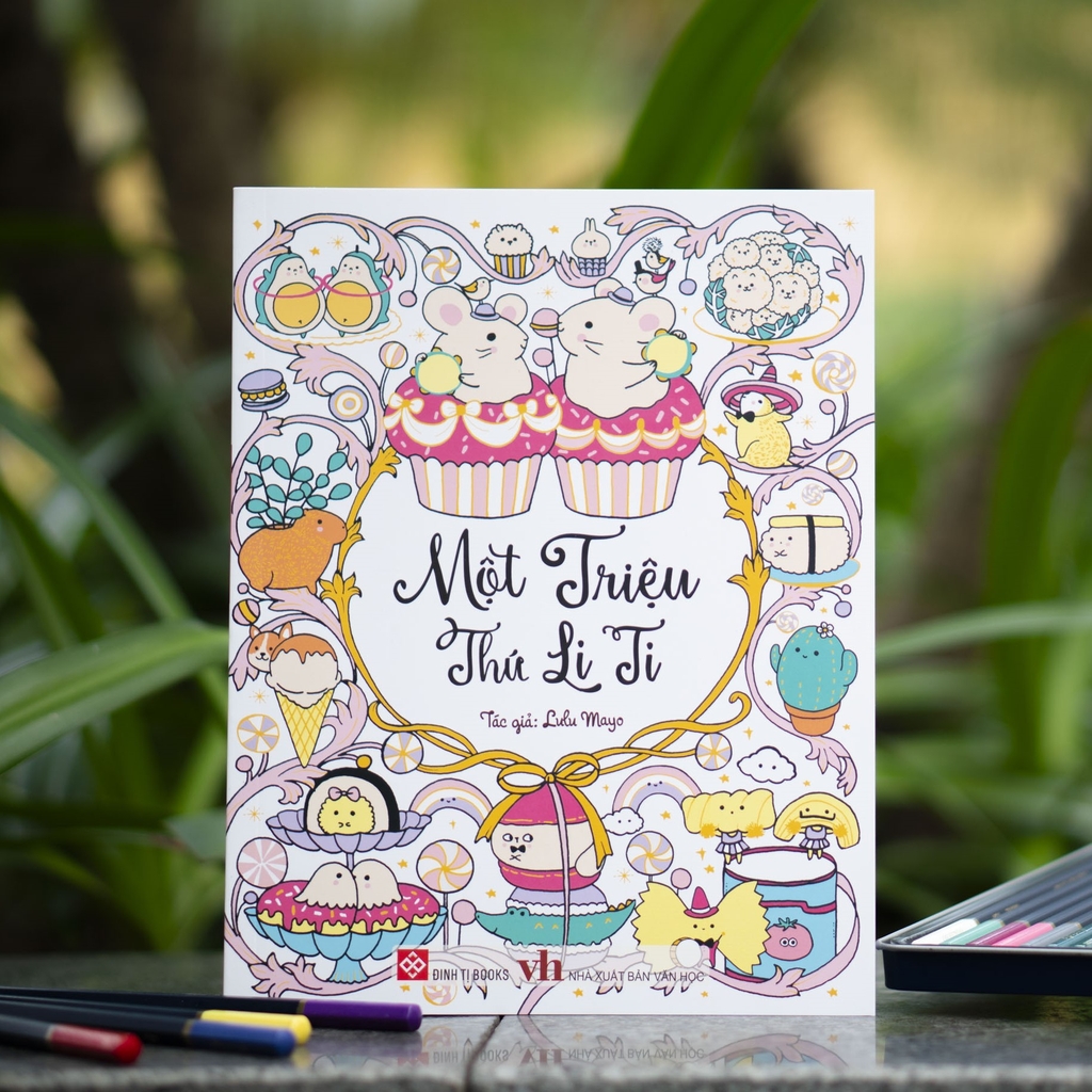 Combo 05 cuốn Sách tô màu Một triệu của Lulu Mayo (cuốn sách mang phong cách kỳ lạ, thú vị nhất) - Đinh Tị Books