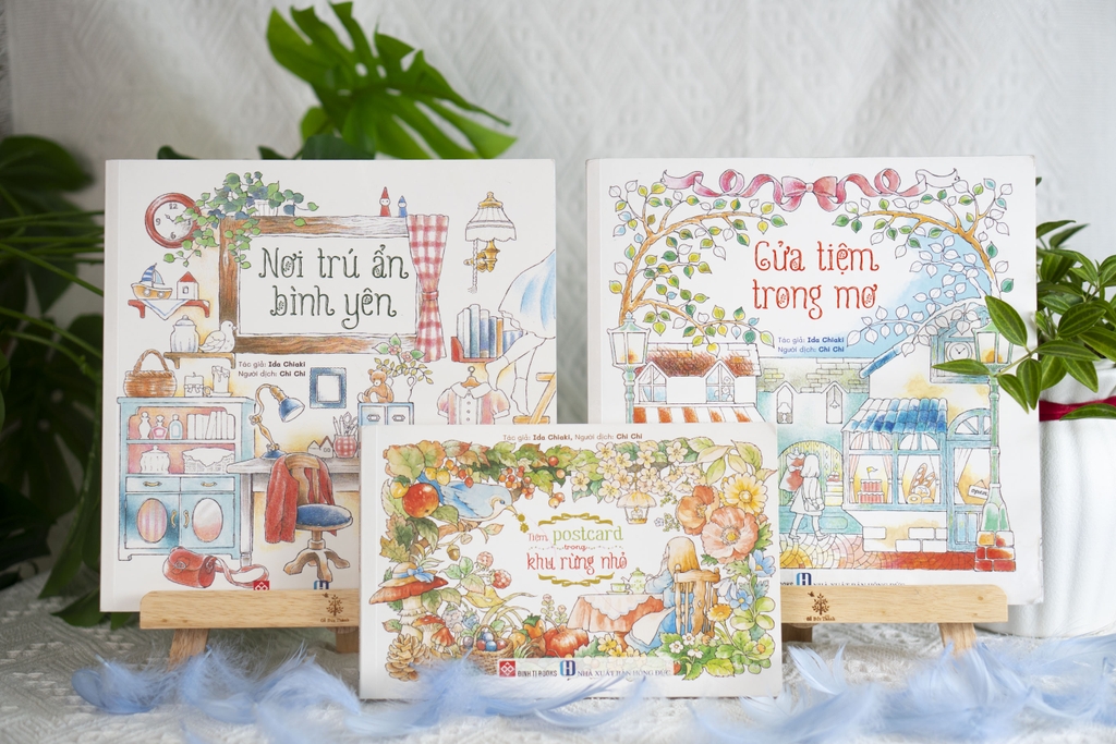 Combo 03 cuốn Sách tô màu Ida Chiaki - Nơi trú ẩn bình yên - Đinh Tị Books