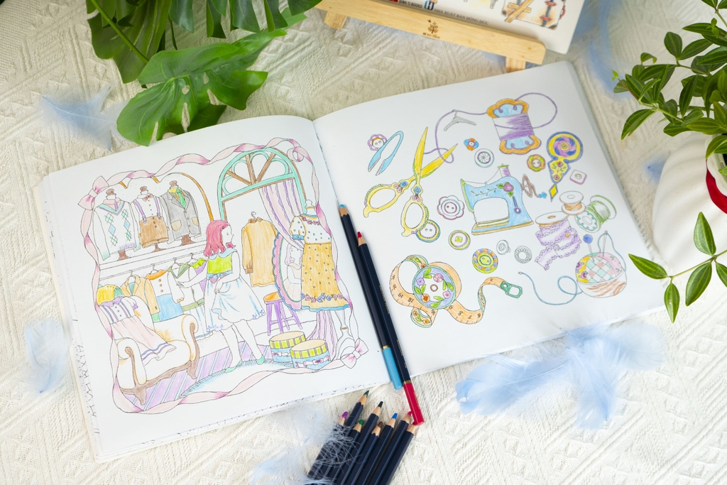 Bộ Sách tô màu Ida Chiaki - Nơi trú ẩn bình yên - Đinh Tị Books