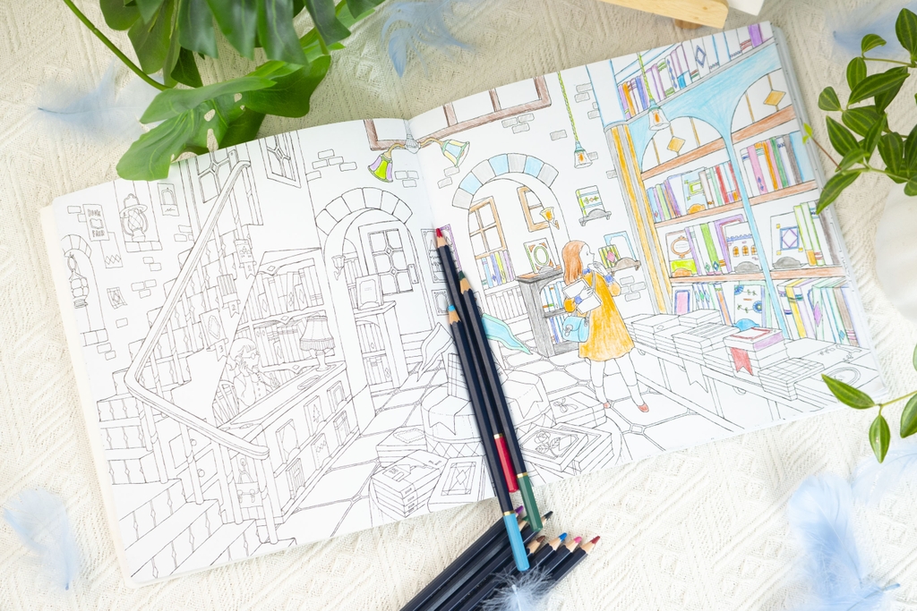 Bộ Sách tô màu Ida Chiaki - Nơi trú ẩn bình yên - Đinh Tị Books