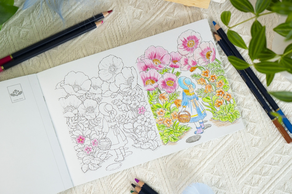 Bộ Sách tô màu Ida Chiaki - Nơi trú ẩn bình yên - Đinh Tị Books