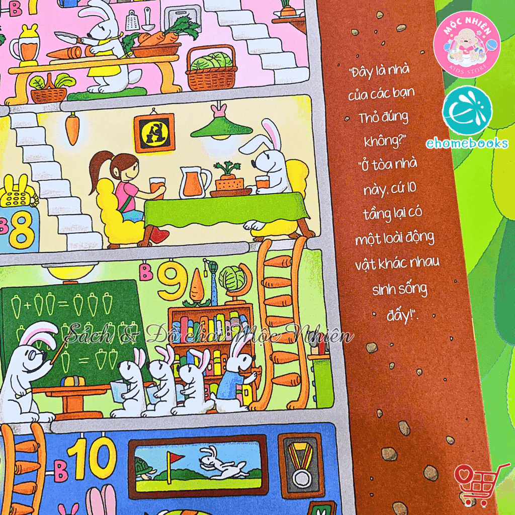 Combo 06 cuốn Sách ehon - Tòa nhà 100 tầng (Dành cho bé từ 3-8 tuổi) - Ehomebooks