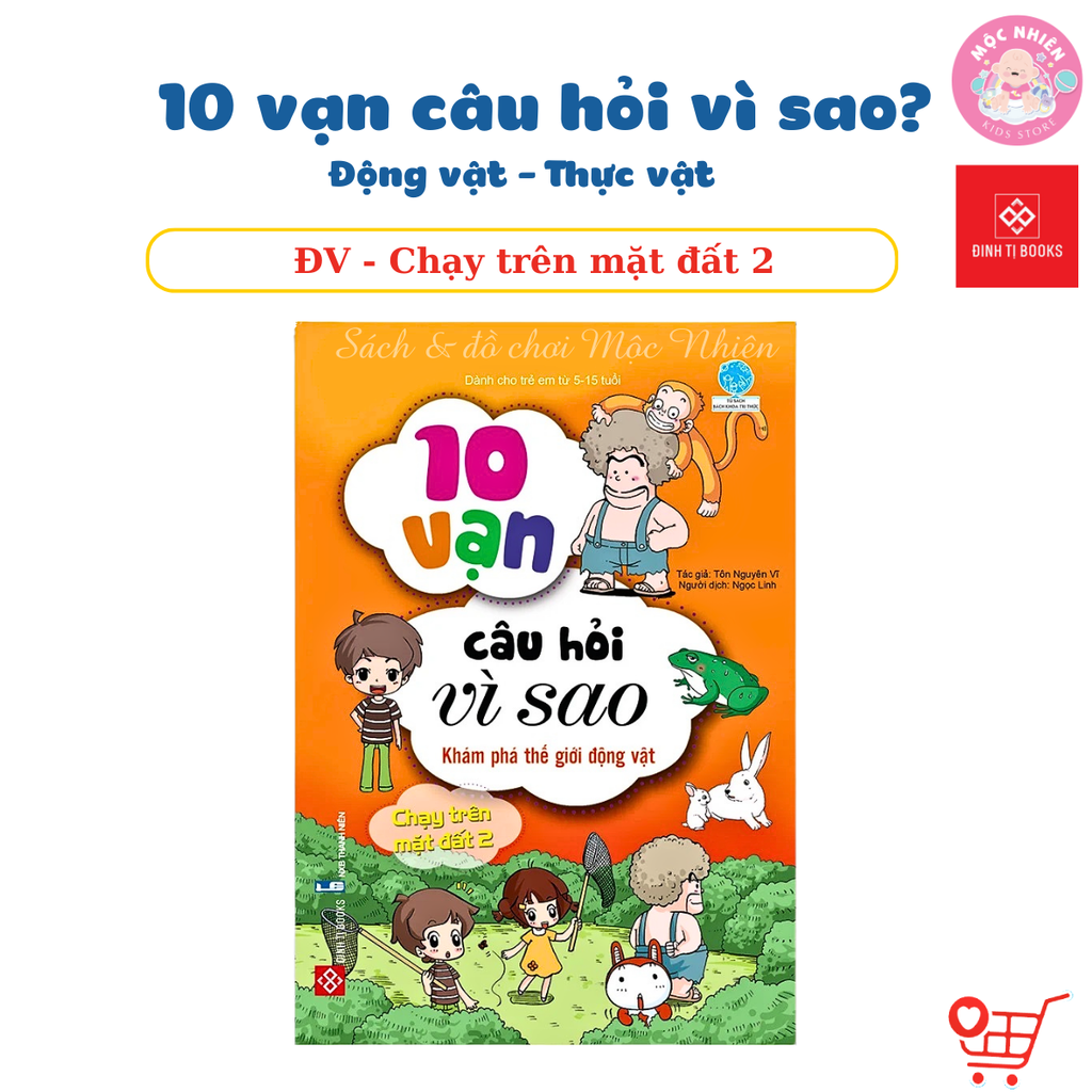 Combo 5 quyển Sách - 10 vạn câu hỏi vì sao - Động vật - thực vật - Đinh Tị Books