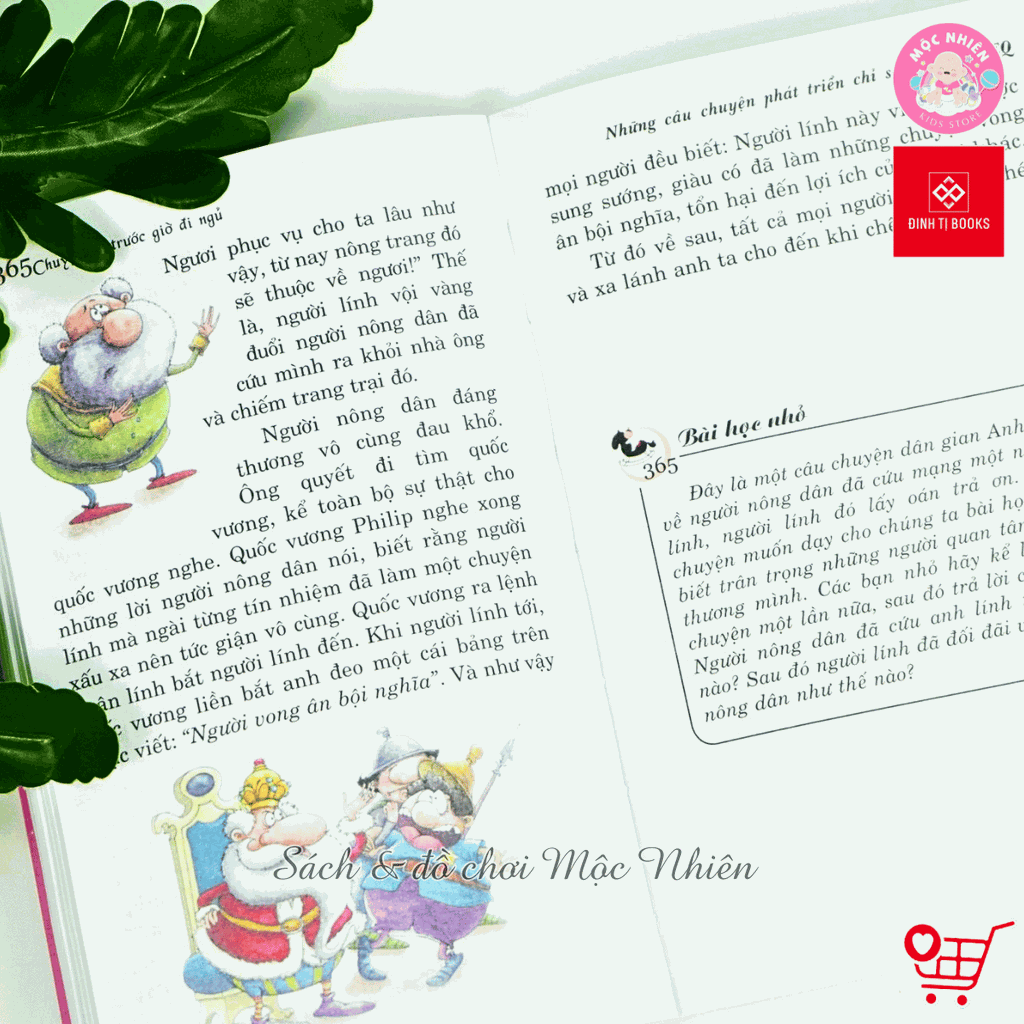 Combo 04 cuốn Sách - 365 chuyện kể trước giờ đi ngủ - Những câu chuyện phát triển chỉ số IQ và EQ cho trẻ từ 2-12 tuổi - Đinh Tị Books