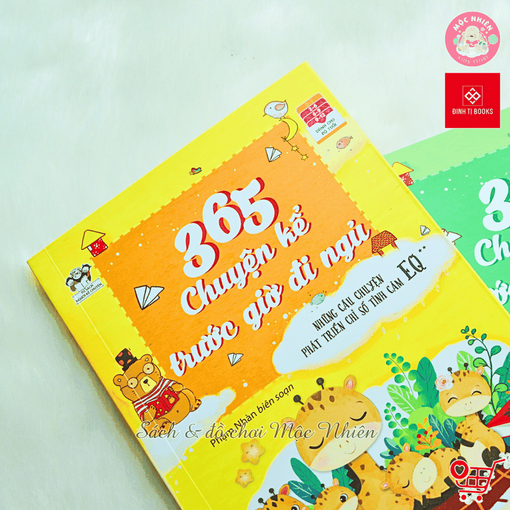 Sách - 365 chuyện kể trước giờ đi ngủ - Những câu chuyện phát triển chỉ số IQ và EQ cho trẻ từ 2-12 tuổi - Đinh Tị Books