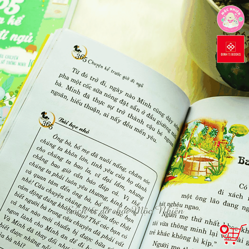 Sách - 365 chuyện kể trước giờ đi ngủ - Những câu chuyện phát triển chỉ số IQ và EQ cho trẻ từ 2-12 tuổi - Đinh Tị Books