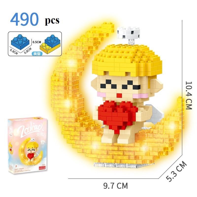Lego mini 3D - 12 cung hoàng đạo - Có phát sáng