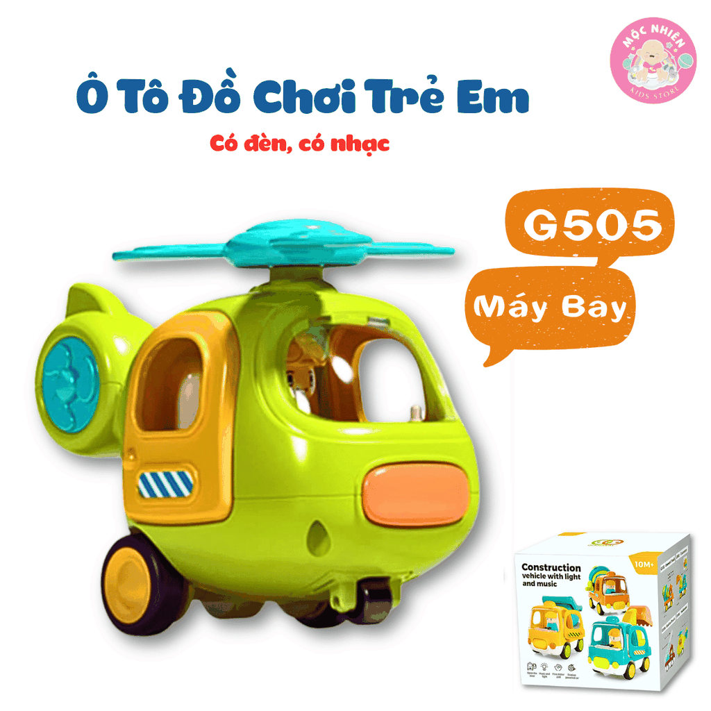 Ô tô đồ chơi trẻ em, xe tải đồ chơi, xe trộn bê tông, xe xúc cát cho bé có nhạc vui nhộn Goodway