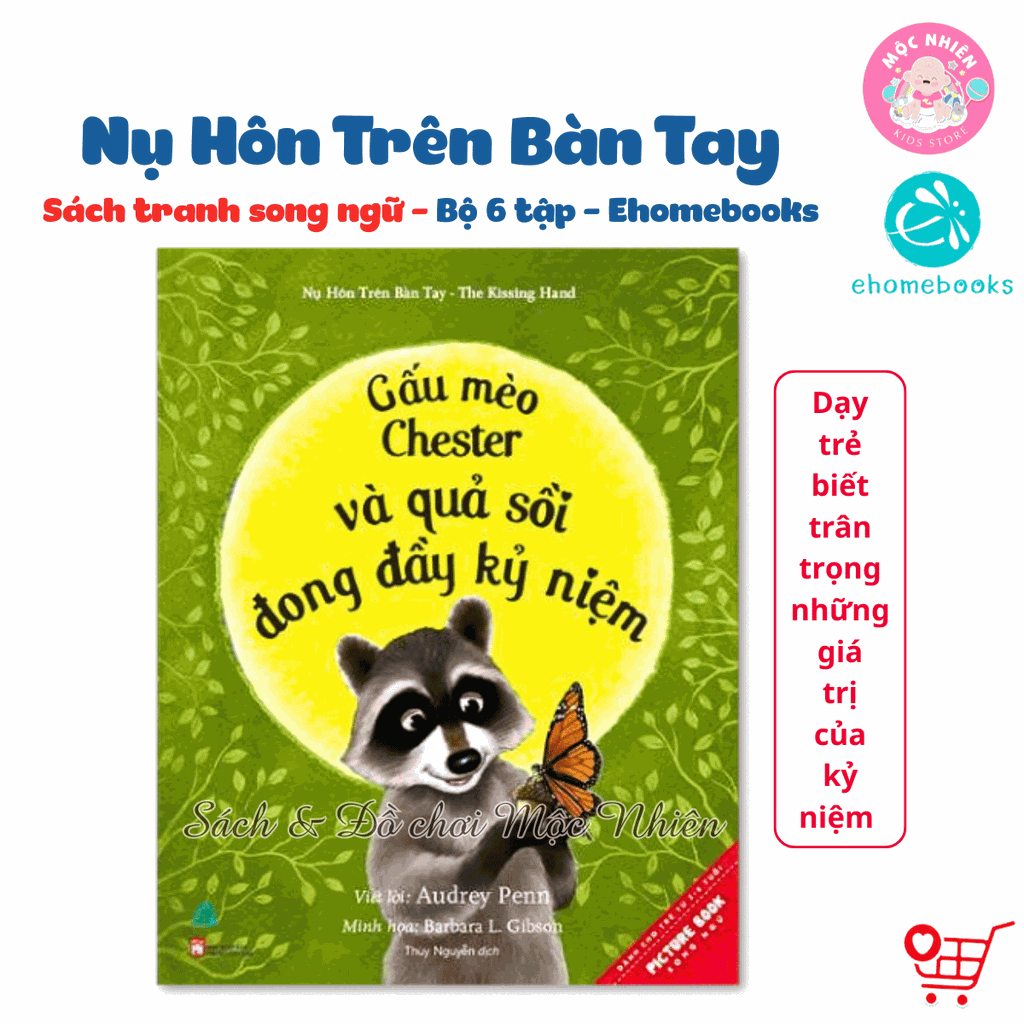 Sách tranh song ngữ - Nụ Hôn Trên Bàn Tay (6 cuốn lẻ tùy chọn) - Ehomebooks