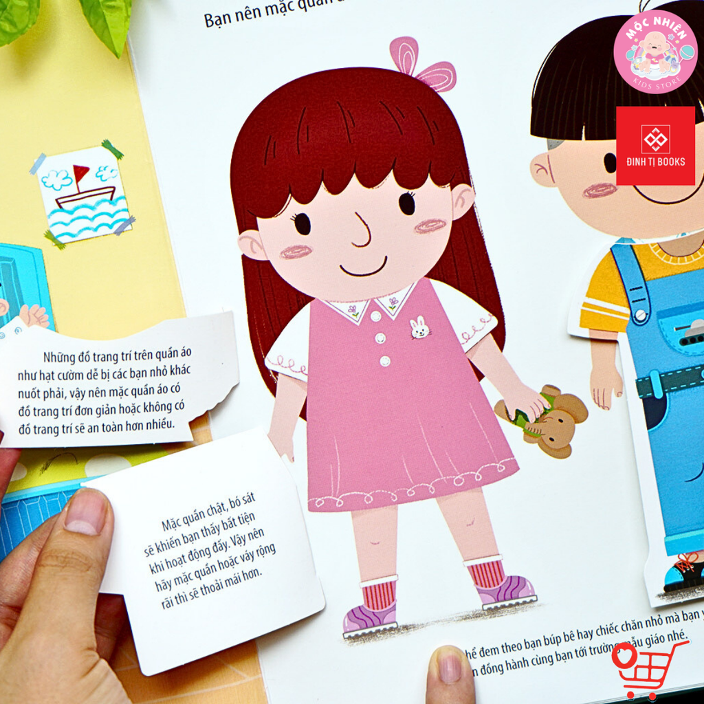 Sách - Bách khoa kỹ năng sống đa tương tác - Những hoạt động ở trường mẫu giáo giúp con vui vẻ đến lớp - Đinh Tị Books