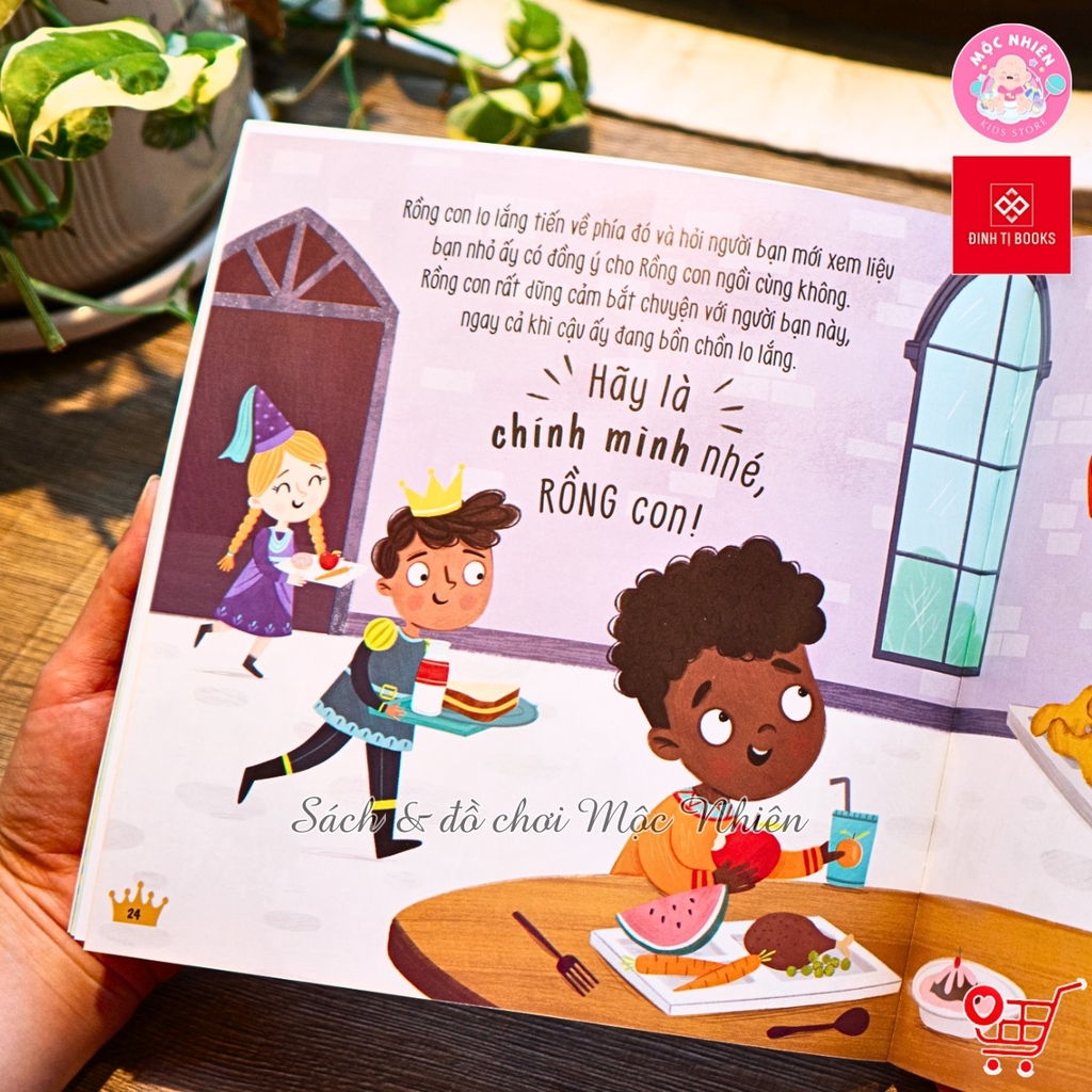 Combo 05 cuốn Sách - Sách kể chuyện tương tác tình huống - Truyện kể về Rồng con - Đinh Tị Books