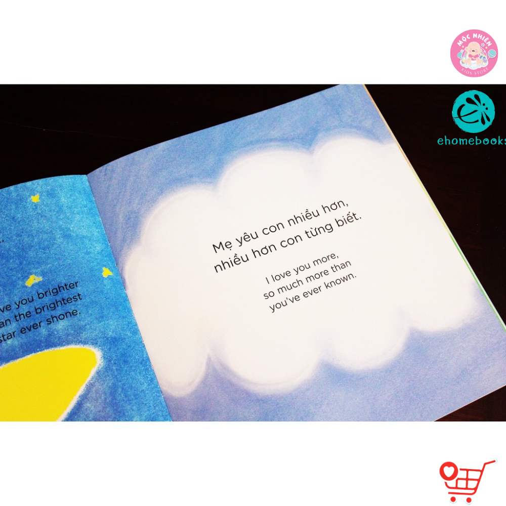 Sách song ngữ - Mẹ yêu con nhiều hơn / Con yêu mẹ nhiều hơn - Ehomebooks