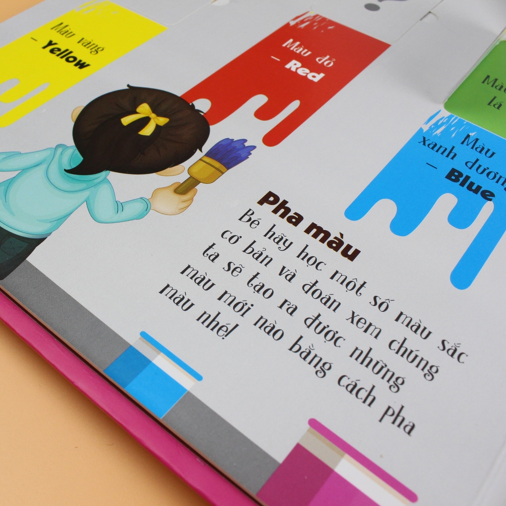 Sách Tương Tác Lật Mở Khám Phá Khổ lớn Lift-The-Flap - Lật mở khám phá - Colours and Shapes (Màu sắc và hình dạng) - Đinh Tị Books