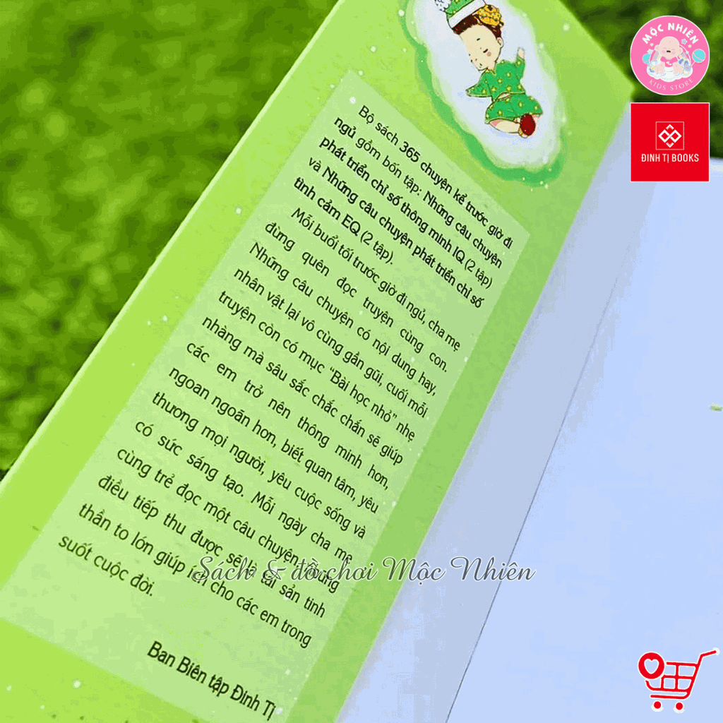 Sách - 365 chuyện kể trước giờ đi ngủ - Những câu chuyện phát triển chỉ số IQ và EQ cho trẻ từ 2-12 tuổi - Đinh Tị Books