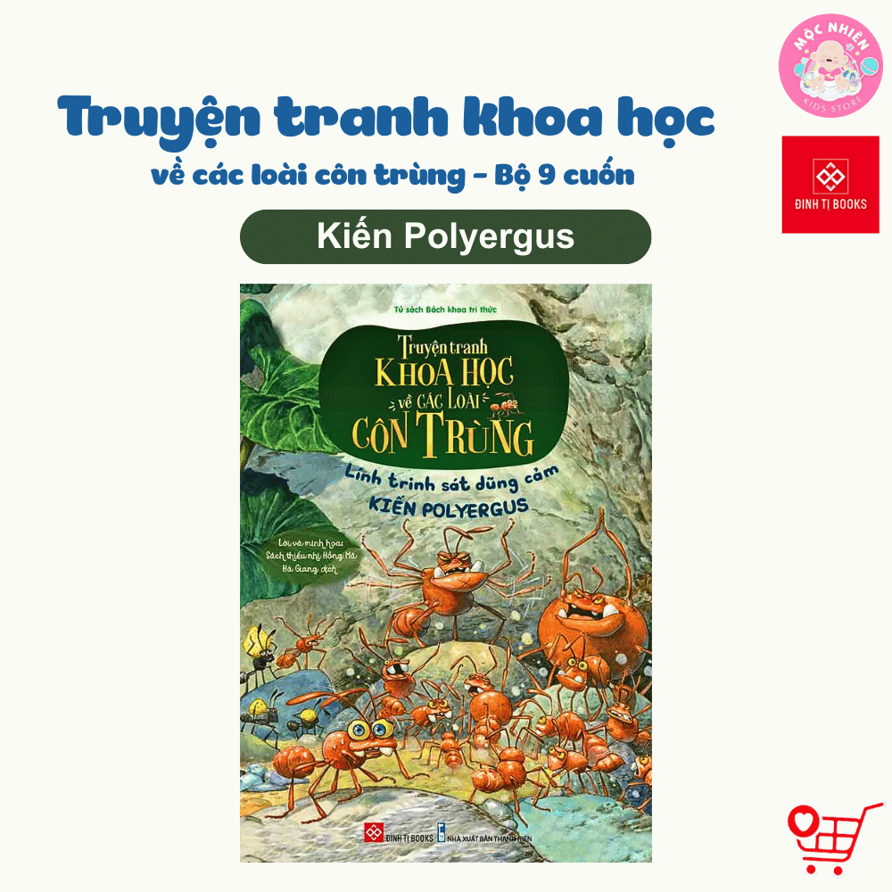 Sách - Truyện tranh khoa học về các loài côn trùng - Đinh Tị Books