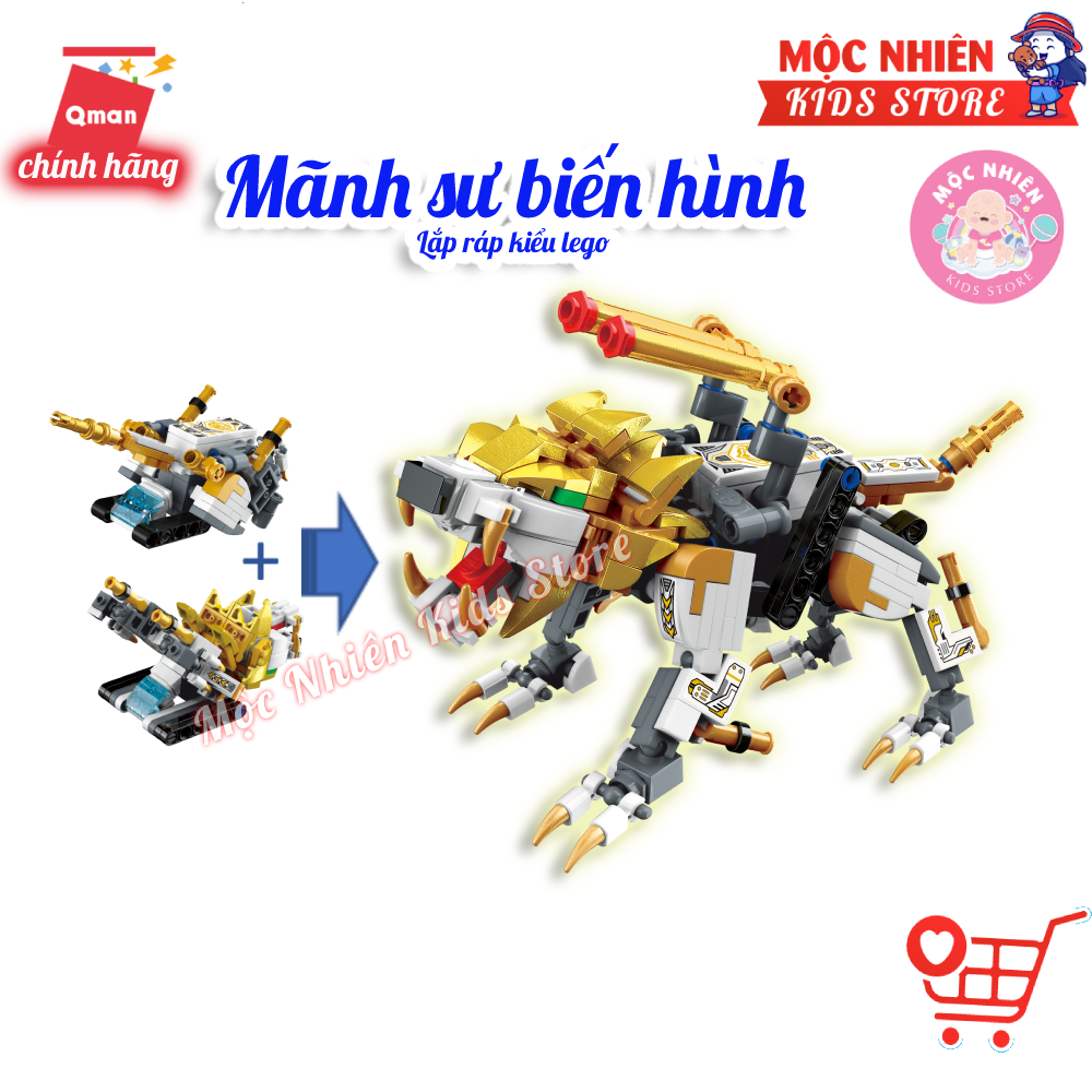Đồ chơi lắp ráp Qman 41224 - Sư tử dũng mãnh (273 chi tiết)