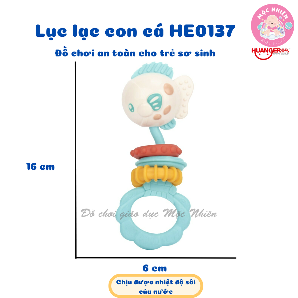 Đồ chơi Huanger HE0137- Lục lạc con cá (Chịu được nhiệt độ sôi của nước)