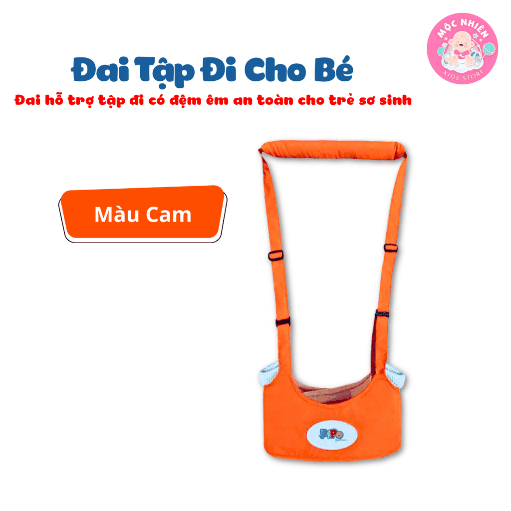 Đai tập đi cho bé, Đai hỗ trợ tập đi có đệm êm, chắc chắn, an toàn cho trẻ sơ sinh - Pipo Vietnam